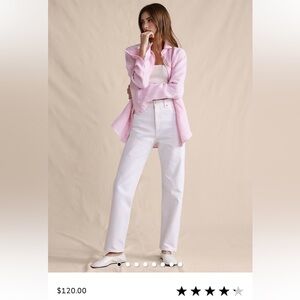 Banana Republic straight ultra high rise jean size 24p white.